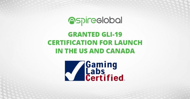 Aspire Global granted GLI-19 certification for launch of its broad offering in the US and Canada