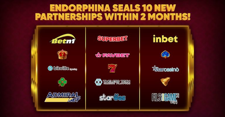 Endorphina seals 10 new partnerships within 2 months