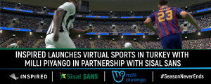 Inspired launches virtual sports online in Turkey with Milli Piyango