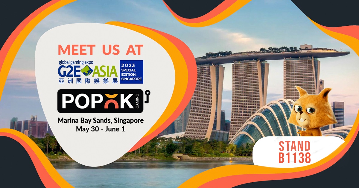 PopOK Gaming exhibits its latest gaming solutions at G2E Asia 2023