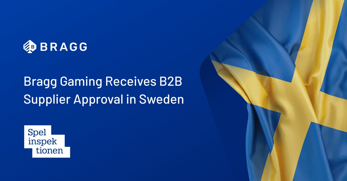 Bragg Gaming receives B2B supplier approval in Sweden