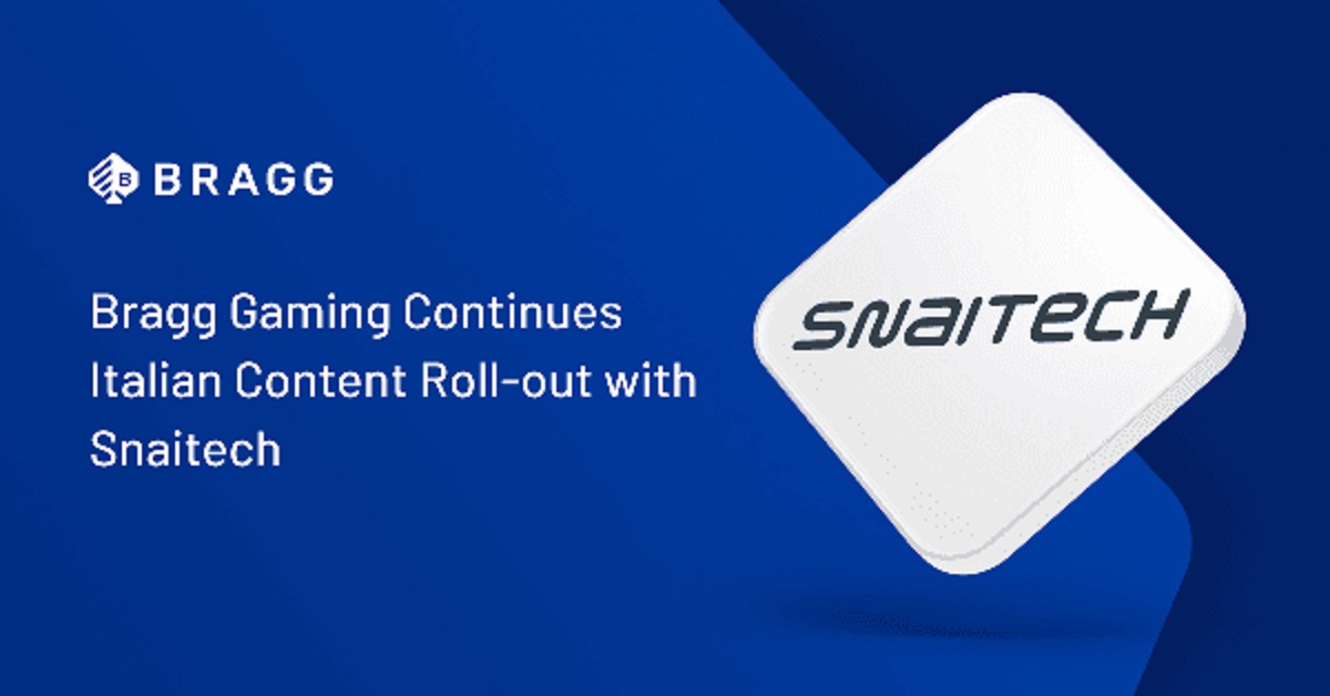 Bragg Gaming continues Italian content roll-out with Snaitech
