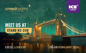 CreedRoomz attends ICE London 2024 showcasing innovations in Live Casino gaming