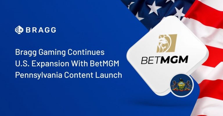 Bragg continues US expansion with BetMGM Pennsylvania content launch