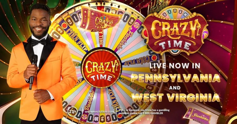 Evolution’s Crazy Time launches in Pennsylvania and West Virginia